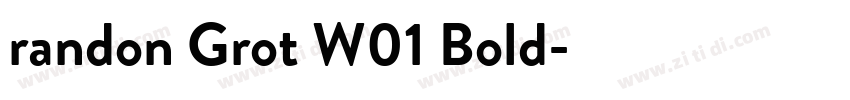 randon Grot W01 Bold字体转换